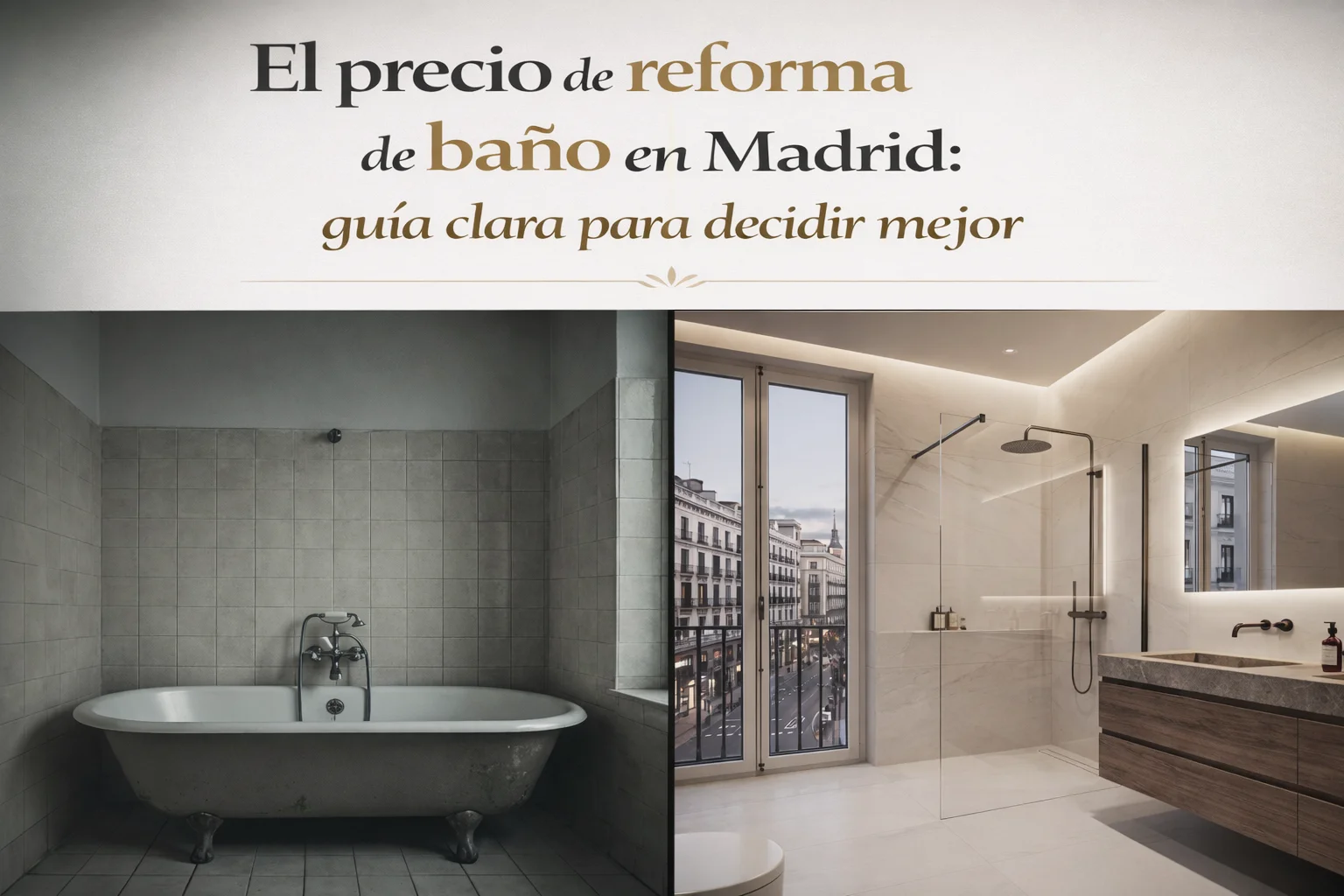 precio reforma baño madrid