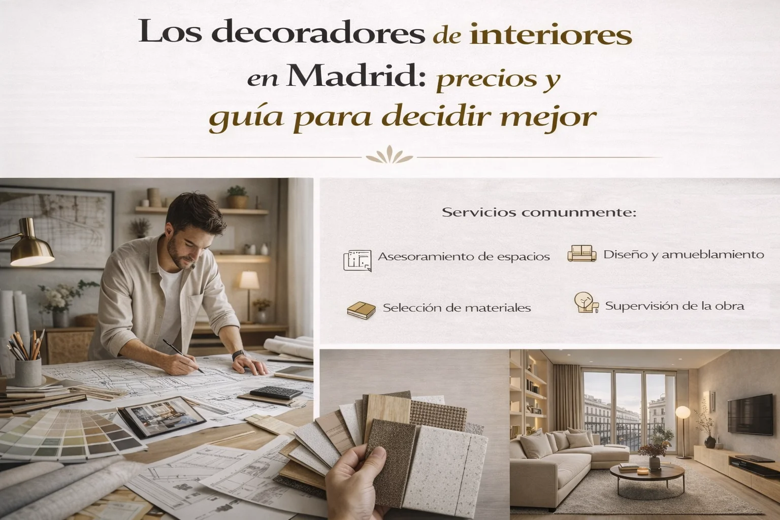 decoradores de interiores madrid precios